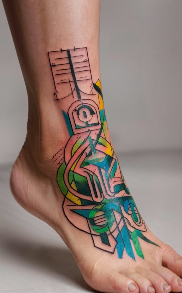 abstract tattoo lines