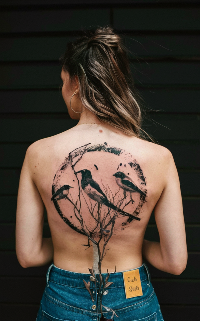 abstract tattoos for females