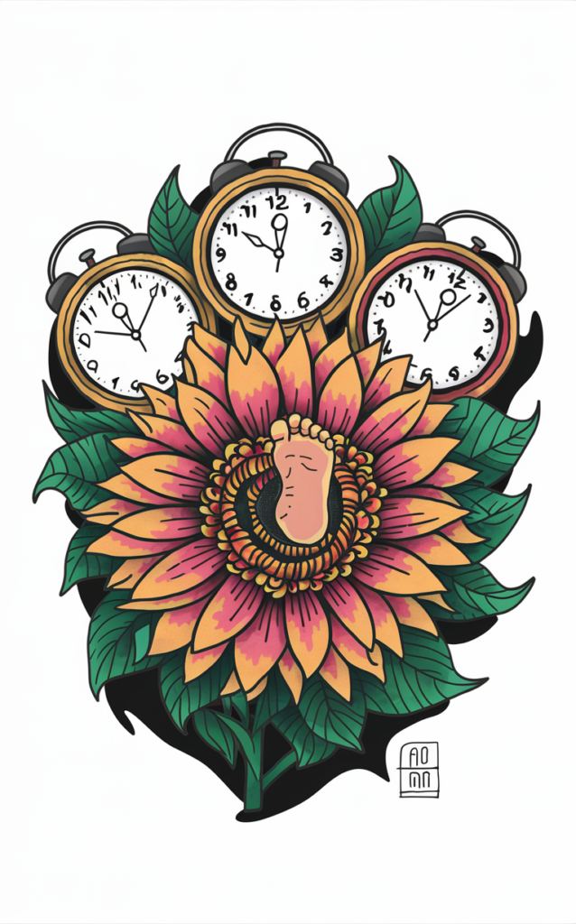 Birth clock tattoo ideas