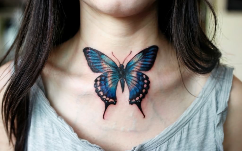 Blue Butterfly Tattoos Cover