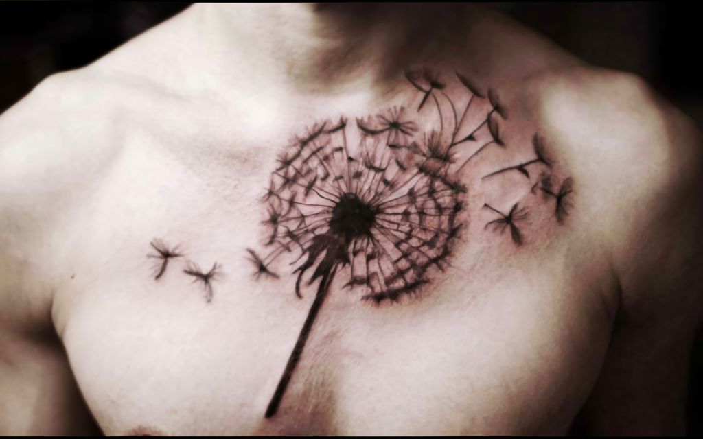 dandelion tattoo cover