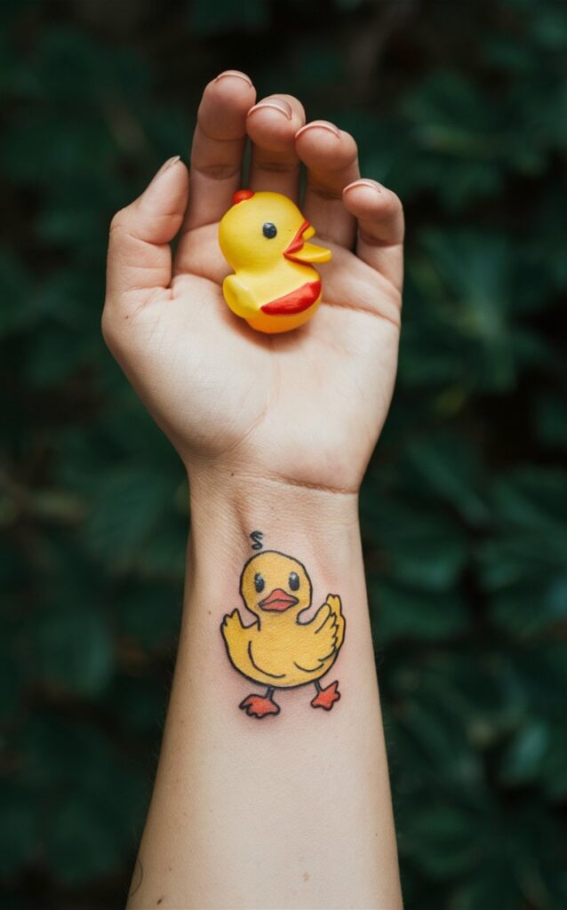 duck tattoo small