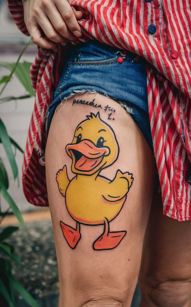 Rubber ducky tattoo