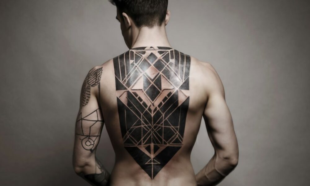 geomatric tattoo cover