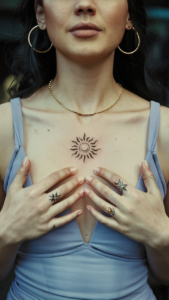 geometric tattoo designs for females