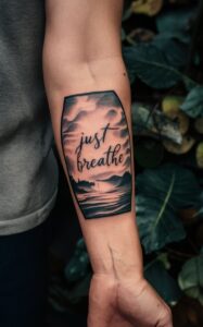 Just breathe tattoos for guys