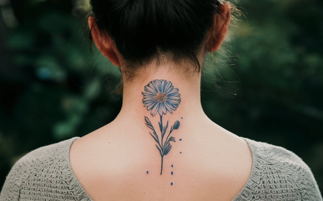Aster Flower Tattoo Ideas