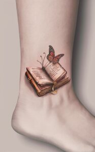 book tattoo ideas - Book tattoo small - Book tattoo meaning - book tattoo minimalist - Book tattoos for females - open book tattoo