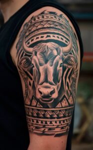 Tattoos of cows with names - Tattoos of cows small - Tattoos of cows for females - Tattoos of cows for guys - Cow tattoo meaning - Cow tattoo Designs