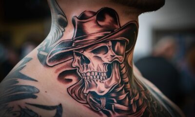 Cowboys Skull Tattoo cover