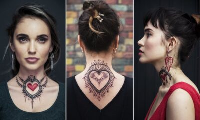 Sacred Heart tattoo for female