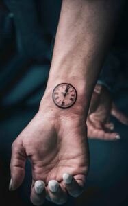 Timeless clock tattoo meaning - Timeless clock tattoo small - Timeless clock tattoo female - Timeless clock tattoo ideas - Timeless clock tattoo on wrist - timeless clock meaning