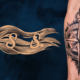 Viking compass tattoo cover