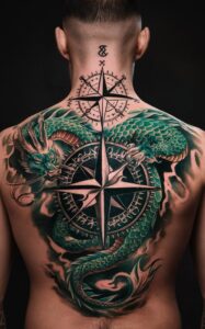Viking compass tattoo male - Viking compass tattoo ideas - Viking compass tattoo female - viking compass tattoo back