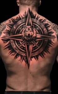Viking compass tattoo male - Viking compass tattoo ideas - Viking compass tattoo female - viking compass tattoo back