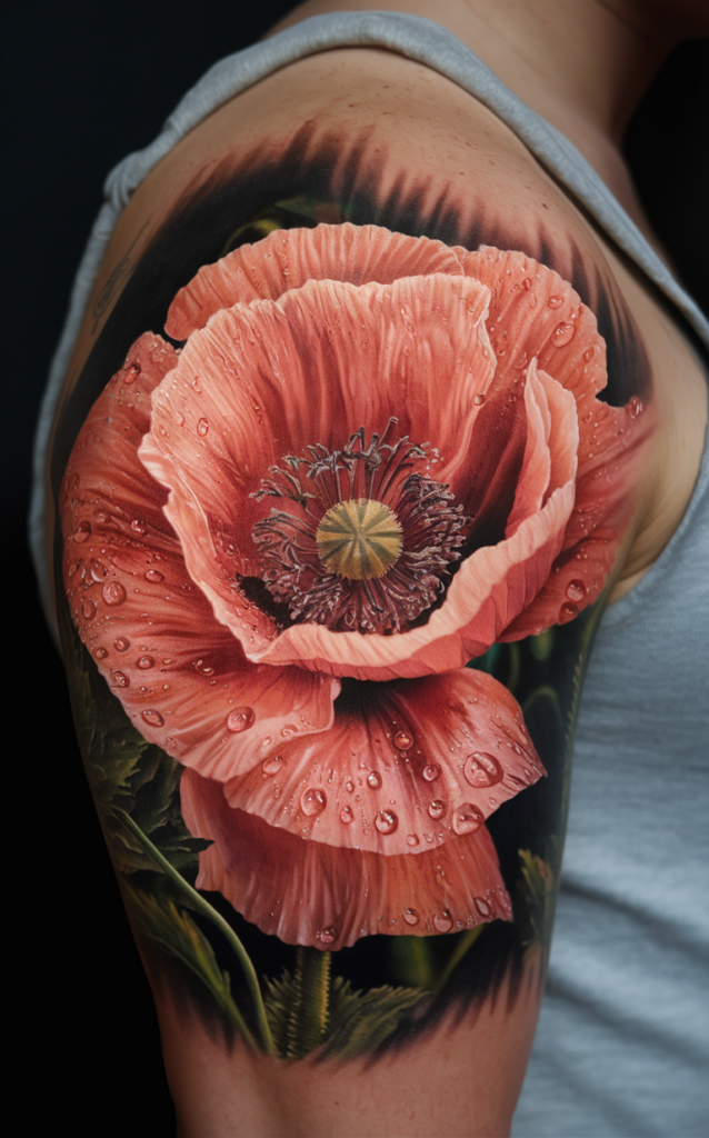 gladiolus august flower tattoo