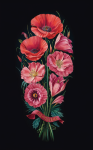 gladiolus august flower tattoo