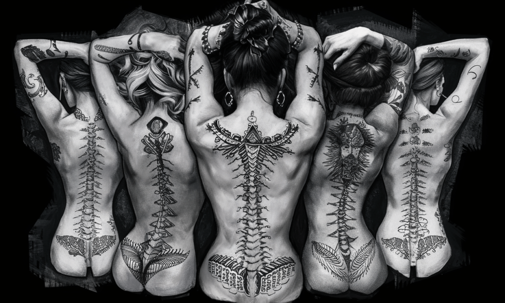 baddie women's feminine spine