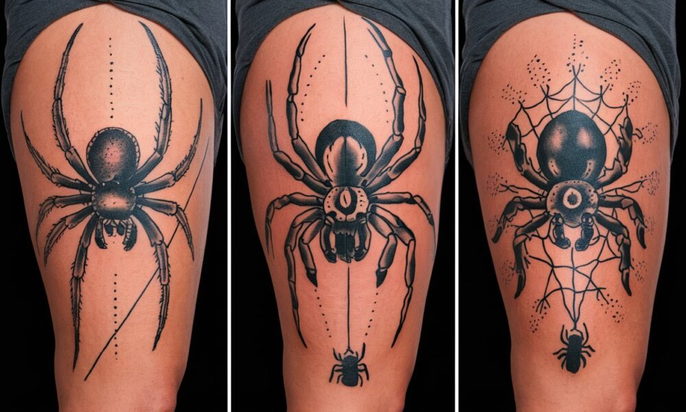 black widow tattoo idea