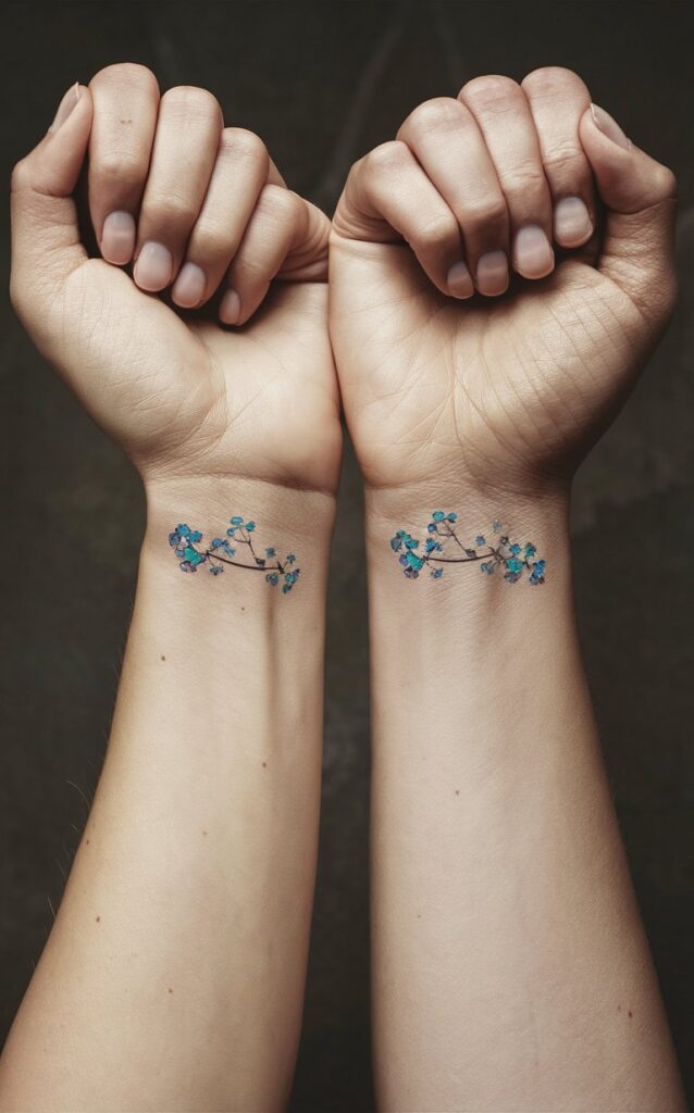 Forget me not tattoo small