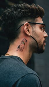 meaningful behind the ear tattoos for guys