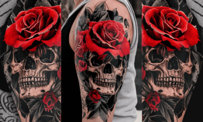 mens floral tattoo cover