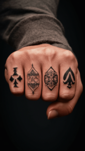 Playing cards tattoo small - Playing cards tattoo ideas - cards tattoo on hand - Playing cards tattoo sleeve - Playing cards tattoo forearm