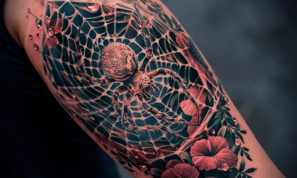 spider tattoo cover Ideas
