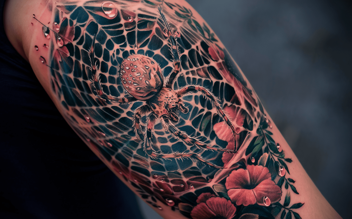 spider tattoo cover Ideas