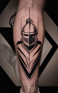 knight tattoo traditional