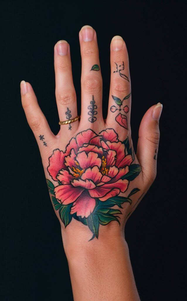 traditional hand tattoo women