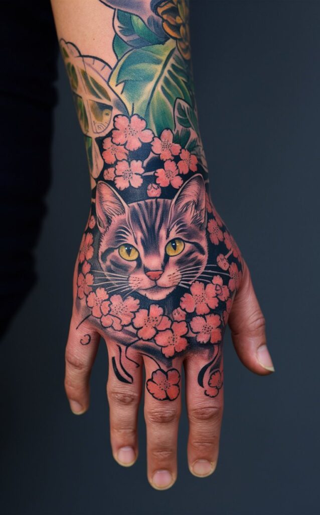 traditional hand tattoo flash