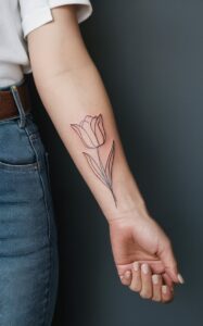 Tulip tattoo meaning- Tulip tattoo small - Tulip tattoos for females - Tulip tattoo male - Tulip tattoo Designs - Tulip tattoo black and white