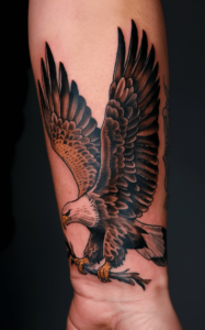 Eagle tattoo ideas for guys - Eagle tattoo on hand - Eagle Tattoo Ideas for ladies - Eagle tattoo on shoulder - Eagle tattoo on arm - Eagle tattoo meaning